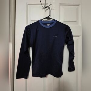 Patagonia Kids Size M (10) Dark Blue Long Sleeve Shirt